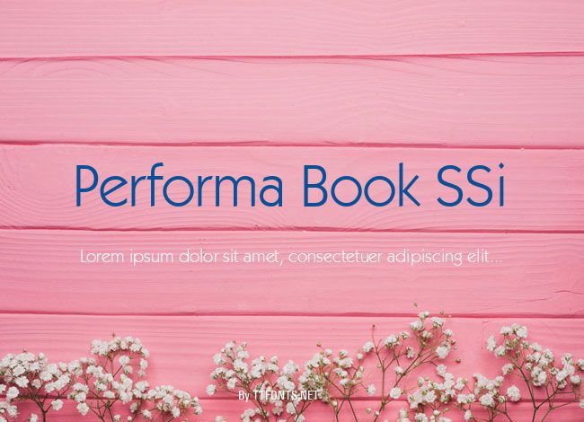 Performa Book SSi example